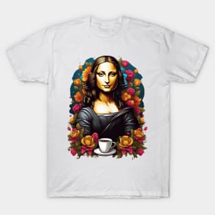 mona lisa coffee time T-Shirt